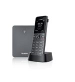 Yealink W73P IP Phone - Cordless - Corded - DECT - Wall Mountable - Space Gray, Classic Gray - Image 2