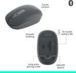 Logitech M196 Bluetooth Wireless Mouse, Compact and Portable Mouse for Laptops, Tablets and More - Image 2